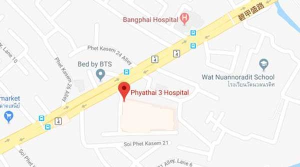 Phyathai 3 Hospital详细地址